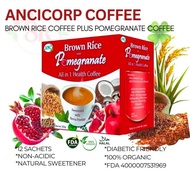 Keto Brown Rice Coffee Mix with Pomegranate Roasted Brown Rice Caffeine-Free Healthy Drink Coffee Bl