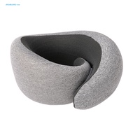 ZS* Travel Neck Support Pillow Foldable Memory Foam U-shaped Neck Pillow with Zipper Design for Travel Portable Neck Support Pillow for Comfortable Rest