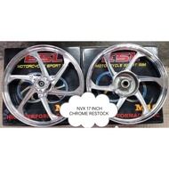 NVX V1 V2 ENKEI SPORT RIM 6 BATANG 17 INCH CNC CHROME
