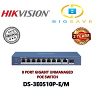 HIKVISION DS-3E0510P-E/M 8 PORT GIGABIT UNMANAGED POE SWITCH