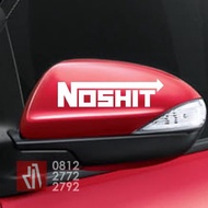 Cutting sticker Car JDM NOSHIT Rearview Mirror 15cm