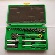 21-piece socket wrench set box - tekiro hand socket set