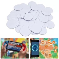 20PCS Ntag215 Tag NFC 25mm Coin Tag NFC Programmable Ntag Tag 215 Amiibo Tagmo NFC Card