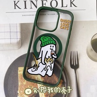 Suitable for Apple 17promax Phone Case New iphone16e Magnetic Case Samsung 23/24 Korean Cartoon pd G