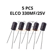 Kapasitor elco 330uf 25v elco 25v 330uf