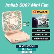 Imilab S007 Handheld Mini Portable Fan powerbank 5000mah Phone Holder