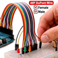 3-1Set 40P Dupont Wire Ribbon Cables Kit - 40Pin Male To Male - Male To Female DIY Jumper Wire - Fem
