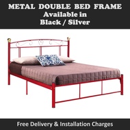 SUZANNA Queen Size Bed In Black Color with/without Mattress