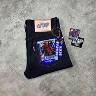 RED DENIM - Art DEMONS 15oz Sanforized Accent Selvedge Blue Line Slim Straight