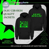 ♞DLSU-CSB (De La Salle-College of Saint Benilde) High Quality Hoodie Jacket