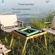 [Ready Stock] Travel Portable Mahjong Table Outdoor Portable Table Foldable Dining Table Easy Storage Camping Dormitory Small Sparrow Card