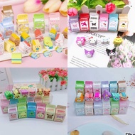 Eraser Mini Creative milk box Cartoon eraser Pokemon Sanrio Stationery