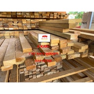 4 KAKI 1" X 2" SOLID KAYU MERANTI WOOD/ KAYU PERABOT SIAP KETAM/ GRADE A