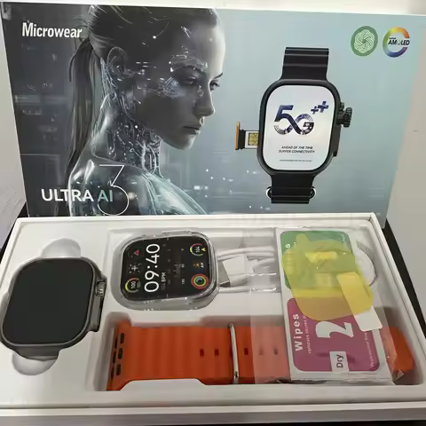 Microwear AI3 Ultra Smartwatch 4G Android Amoled HD Camera GPS WIFI Google Play Store APP Download B