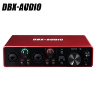 DBX-AUDIO 212 (สีแดง)/(สีเทา)(สีดำ) การ์ดเสียงภายนอกรุ่นที่สามถ่ายทอดสดคาราโอเกะไมโครโฟนอุปกรณ์Profe
