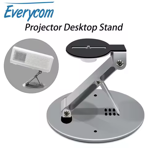 Everycom Mini Projector Desktop Stand Adjustable Portable Foldable Tabletop Gimbal Bracket Suit for 