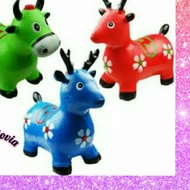 (1kg) Animal Jumping Rubber MUSIC Children's Toy Horse Jumping Jumping