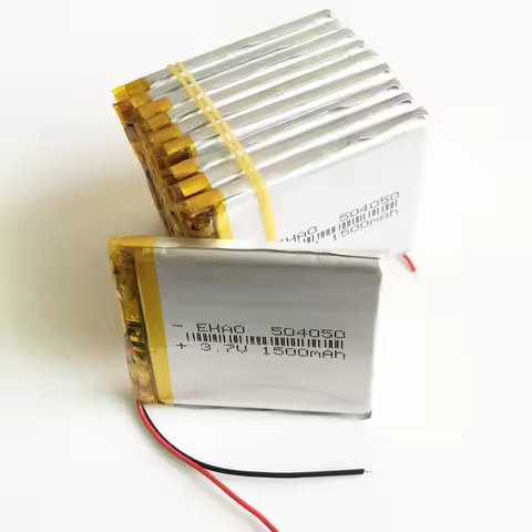 10 pcs 3.7V 1500mAh Lipo Rechargeable Battery Li cells 504050 For MP3 GPS DVD Speaker Camera PSP Rec