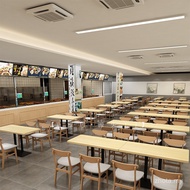 Unit Sekolah Syarikat Kantin Hotel Kerusi Meja Kayu Pejal Food Court Kedai Snek Satu Meja Empat Keru