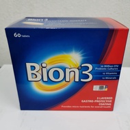 Bion 3 Probiotic Multivitamins Minerals- 60 Tablets (EXP:01/23)