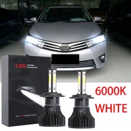 ชุดหลอดไฟหน้าฮาโลเจน LED 6000K 2016 แบบเปลี่ยน สําหรับ Toyota Altis E170 2013-2019 2PCS