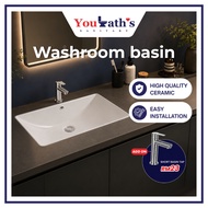 Youbath - Undermount Basin Toilet Sink Singki Bathroom Sink Besen Bathroom Basin Singki Bilik Mandi 