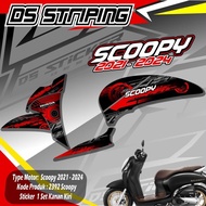stiker scoopy 2392 Sticker Striping Motor HONDA SCOOPY NEW 2021-2023