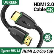Cáp HDMI 2.0 15met Ugreen 40416 HD118 hổ trợ 3D 4k x 2k Cao Cấp Chính Hãng