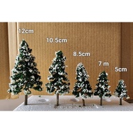 Miniature Christmas Tree Snow Pine Tree DIY Model