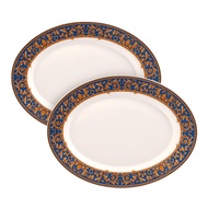 Brighton 2 Pcs Piring Saji Oval 36cm Jade Series