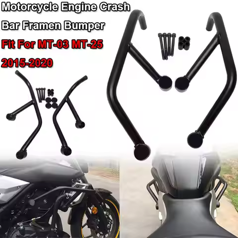 Fit For YAMAHA MT-03 FZ03 MT-25 FZ25 MT 25 03 2015-2020 Motorcycle Highway Engine Guard Crash Bar Fr