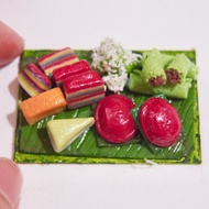 Miniature Food - Clay Nyonya Kueh Plates