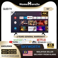 Ansuran Mudah 55 Inch UHD 4K Smart LED TV Skyworth 55SSUE7600 55SUE8000 55SUE4000 Coocaa 55Y72 Haier