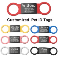 Slide On Silent Pet ID Tags Silent Custom Dog Tags Name Tags Personalized Cat Tag ID