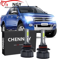 สำหรับFord Ranger T6 (ปี 2012 - 2014) (ไฟหน้า) - หลอดไฟหน้าLED 6000K 12V-24V Bright White Qty2 รับปร
