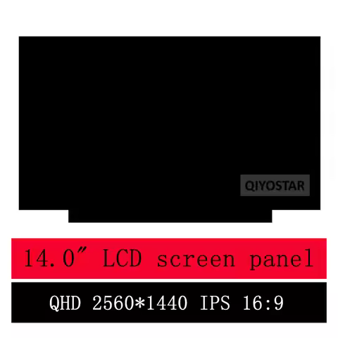 New Screen Replacement for B140QAN01.1 2560×1440 LCD LED Display Panel Matrix 14.0'' Slim 40pins for