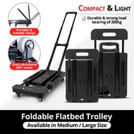 【Upgrade Bigger Size 】Flatbed Trolley 36*53cm / Trolley Cart / Trolley Storage / Foldable Trolley / Trolley with wheel