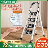 Tangga Lipat 3/4/5/6/7 Foldable Ladder Stainless Steel Folding Stairs Ladder Household Indoor Multif