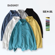 Daduhey baju raya  perempuan Women Blouse Plus Size Long-Sleeve Shirt Work Wild Bottoming Tops