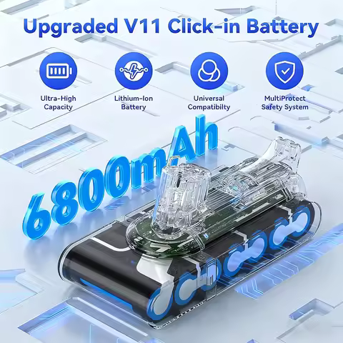 25.2V V11 For Dyson SV15 Vacuum 6800mAh/9800mAh Battery For Dyson Torque Drive Extra Complete Extra 