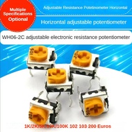 10PCS WH06-2C Adjustable Resistance Potentiometer Horizontal 1K/2K/5K/10K/100K 102 103 200 Ohms in s