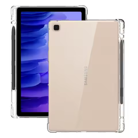 Silicone TPU Case For Samsung Galaxy Tab S7FE A7 Lite S6 A8 Anti-drop with pen tray tablet Case For 