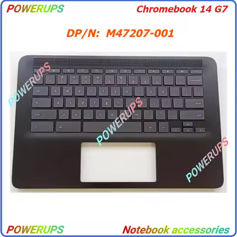 Laptop/Notebook US Keyboard Upper/Palm rest Case/Covre/Shell For HP Chromebook 14 G7 M47207-001