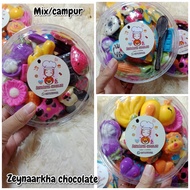 ~cokelat premium colattaelmercoklat karakter campur/mix /zeynaarkhacoklat karakter lucu murah kiloan