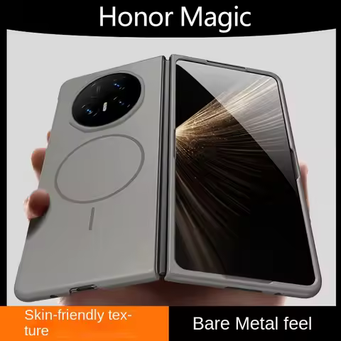 Slim Bezel-less Skin Feel Thin Magnetic Ring Case For Honor Magic V5 magic V3 V2 Magic Vs 3 Vs2 Came