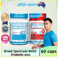 【Digestive Health】Life Space Probiotic Broad Spectrum Probiotic and Shape B420 plus (60/50Capsules)