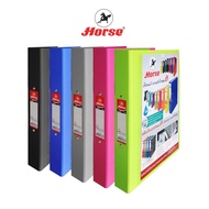 HORSE (HORSE Brand) 2-Ring File Paper Cover Brand H-337 A4-Multicolored 1 Book