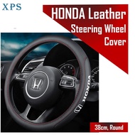 xps HONDA Steering Wheel Cover Leather For Jazz Fit Shuttle City CRV HRV Vezel Accord Stream Accessories
