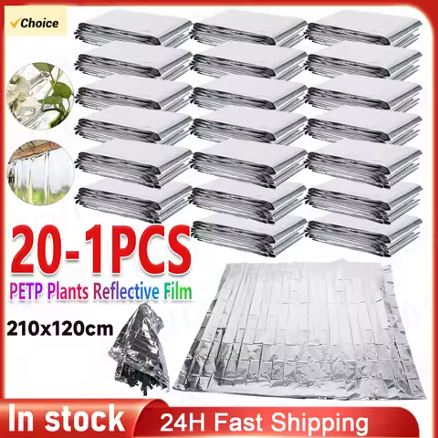 20-1PCS Silver Mylar Reflective Films 210x120cm Mylar Film for Grow Foil Tent Garden Greenhouse Farm