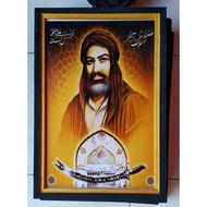 poster Sayidina Umar bin Khattab plus bingkai ukuran 53×35